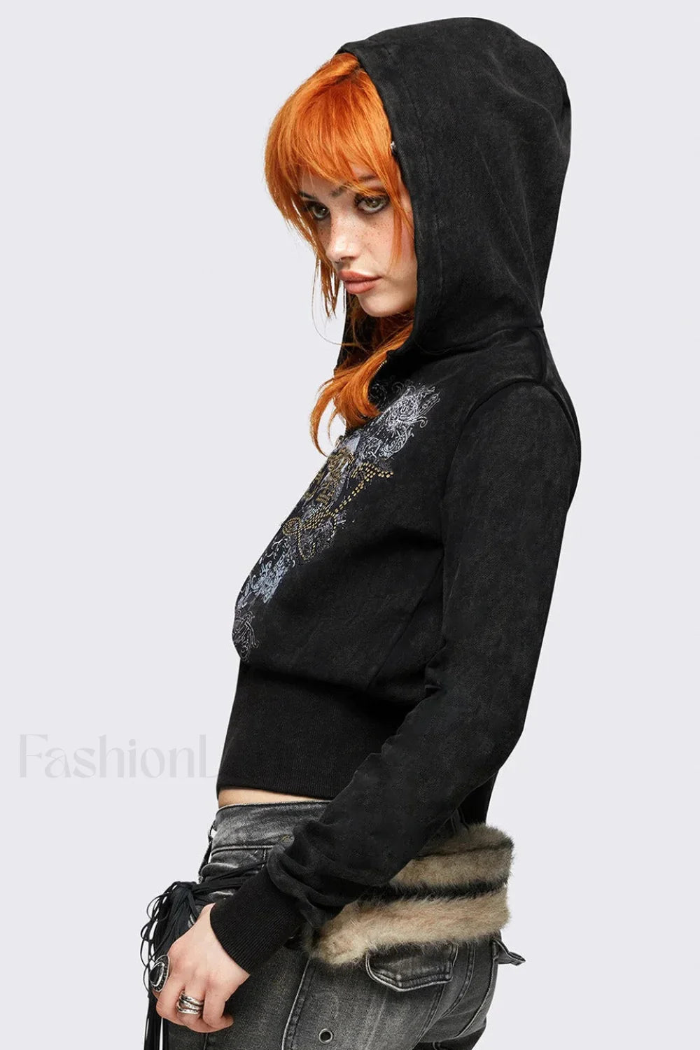 Street Style Color Block Hooded Hoodie