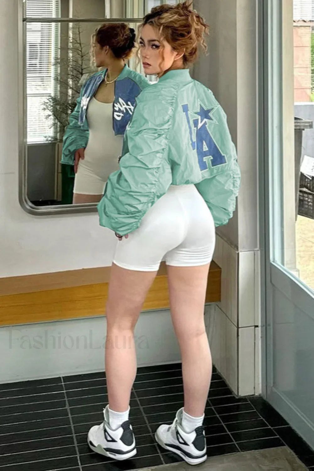 Street Style Letter Print Jacket