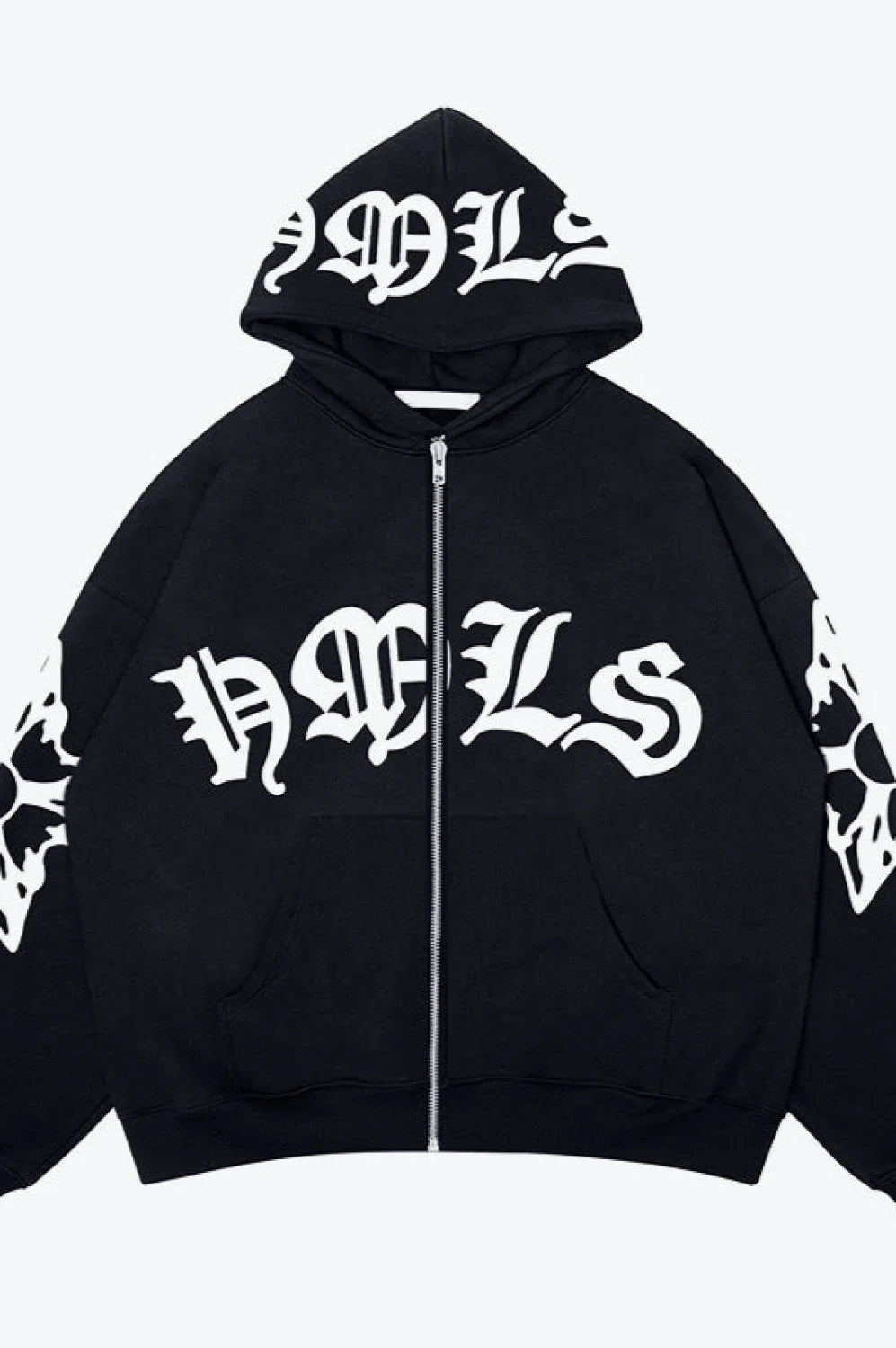 Street Style Zipper Pullover Hoodie