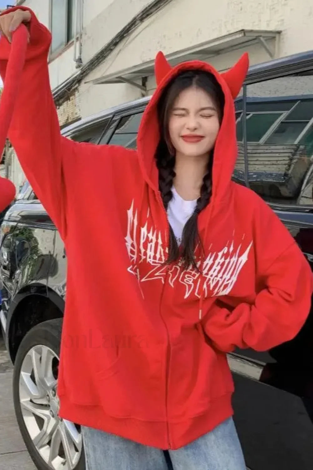 Streetwear Harajuku Hooded Zipper Hoodie