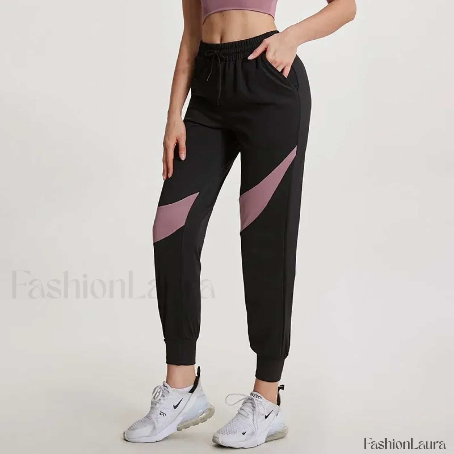 Stretchy High Waist Wide Leg Yoga Sweatpants