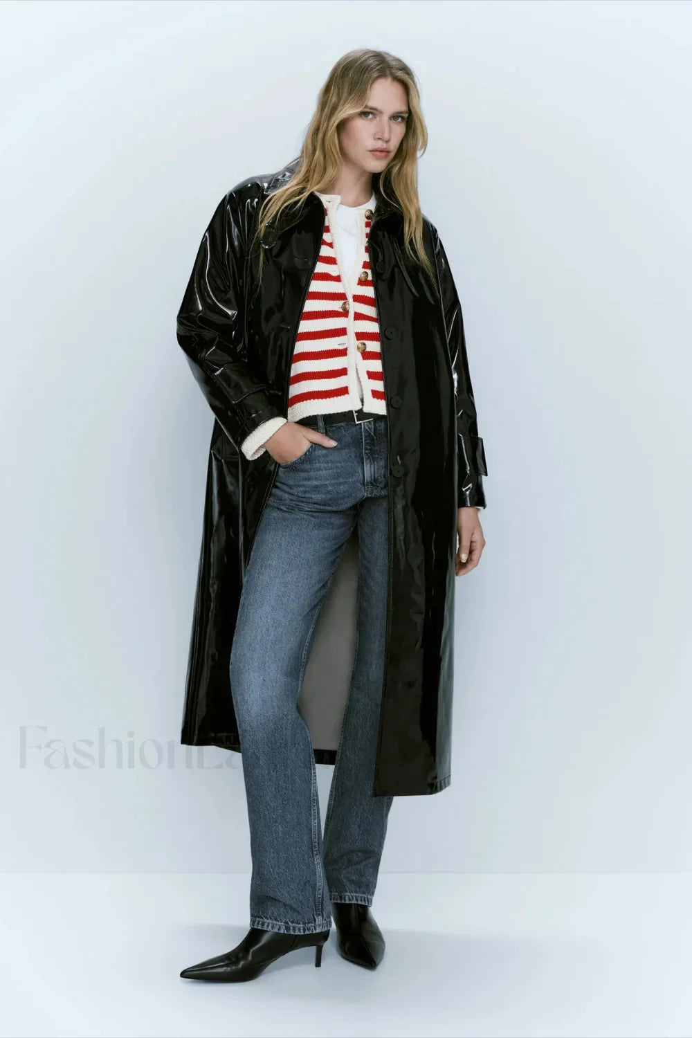 Striped Slim Fit Knit Cardigan