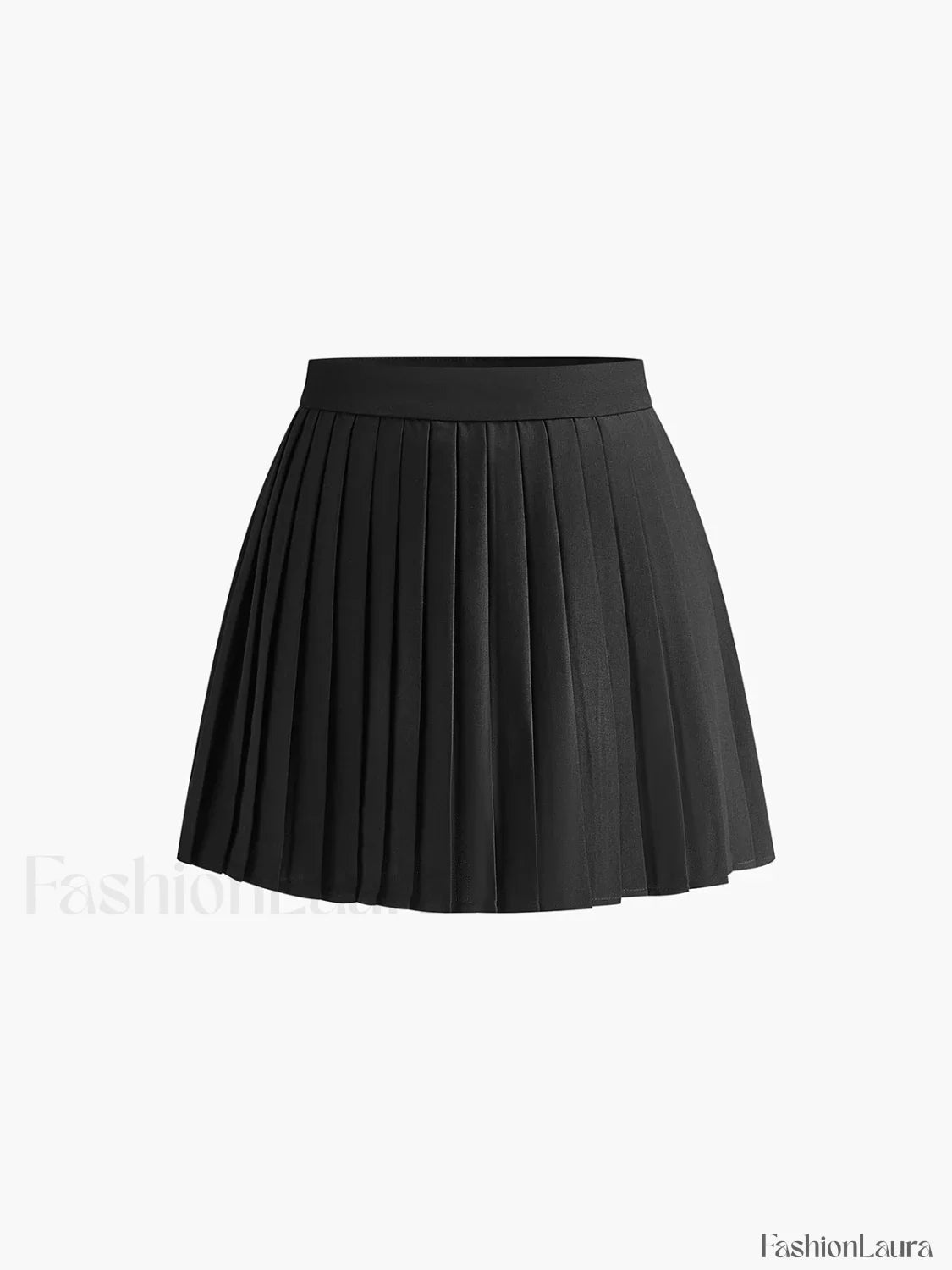 Suit Waistcoat With Pleated Mini Skirt Set