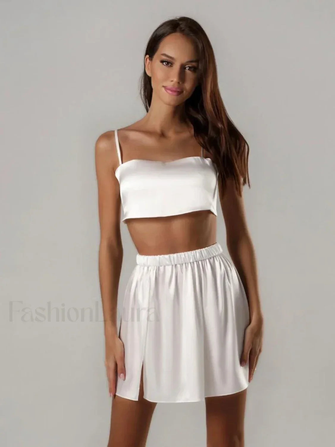 Summer Spaghetti Strap Shorts Two Piece Set