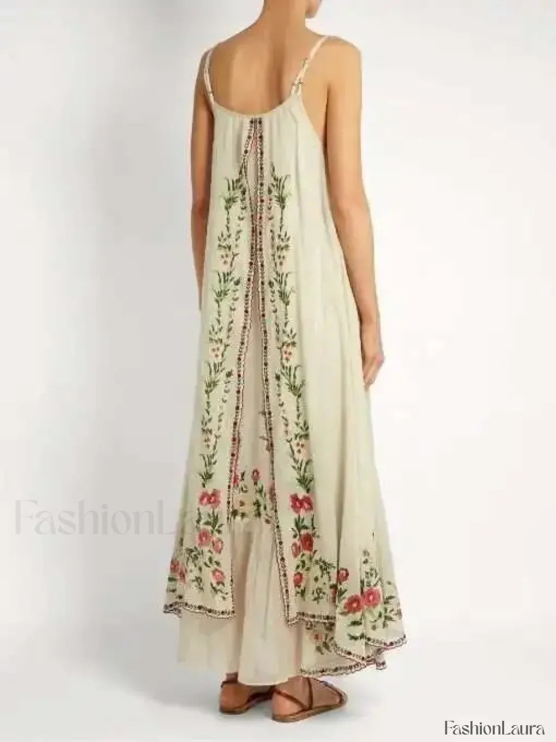 Suspended Bra-Strap Boho Dress