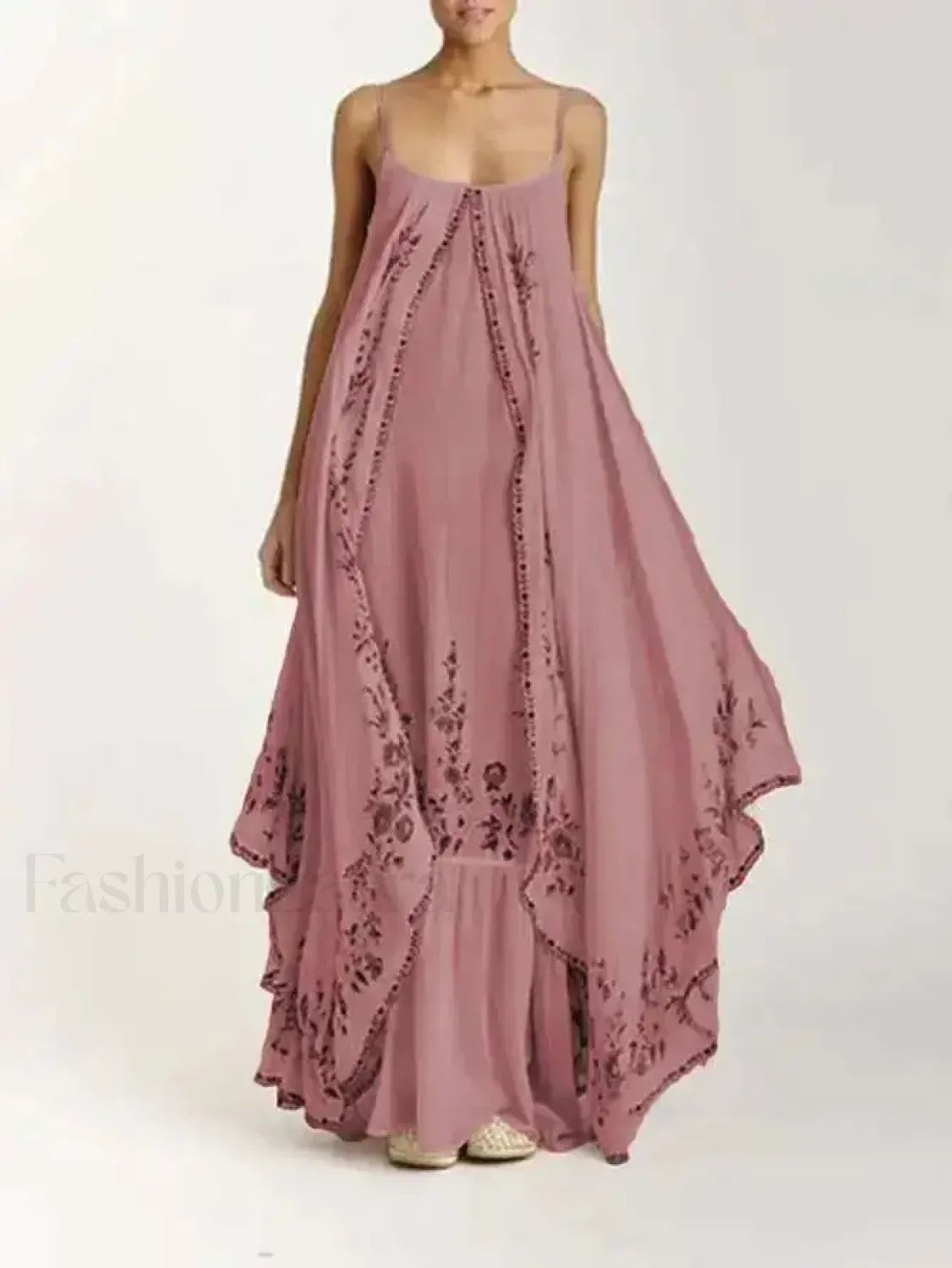 Suspended Bra-Strap Boho Dress