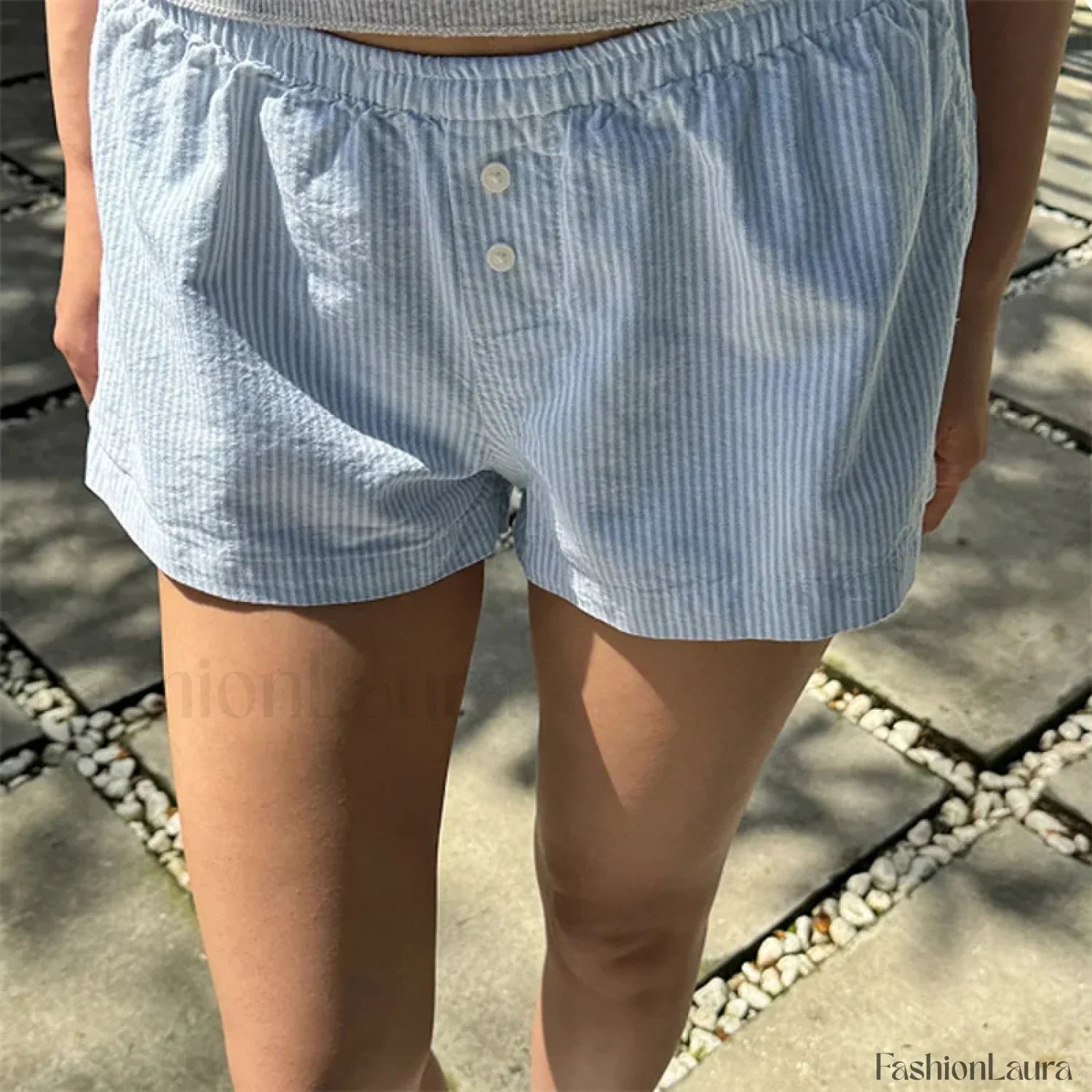 Sweet Casual Kawaii Plaid Boyshorts Lounge Aesthetic Short