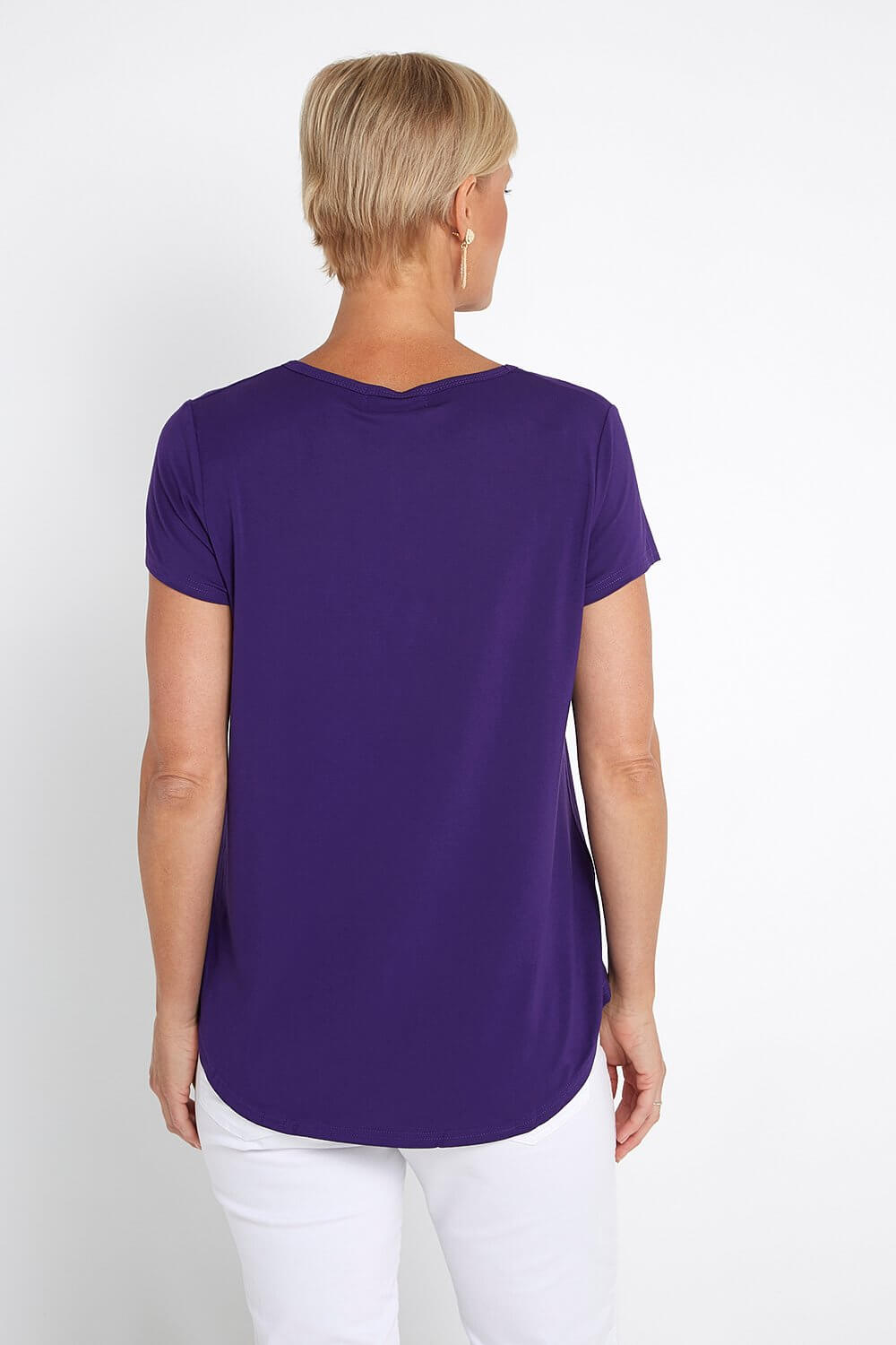 Bamboo Tee - Eggplant
