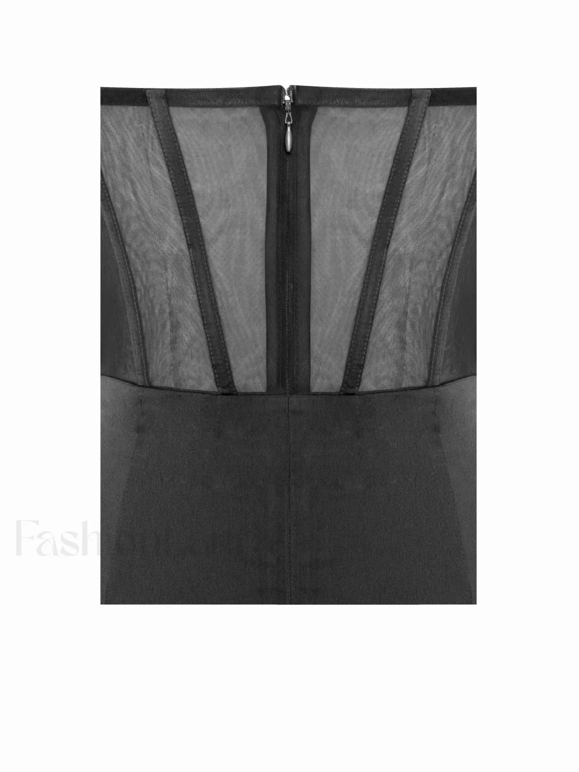 Talia Black Satin Charming Lace Corset Maxi Dress