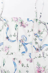 Floral Corset Straight Neck Spaghetti Strap Maxi Dress 15