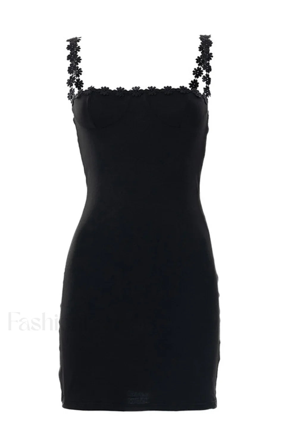 Tayna Black Stylish Mini Dress S / Black