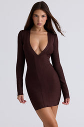 Long Sleeve Bandage Mini Dress - View 2