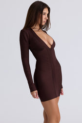 Long Sleeve Bandage Mini Dress - View 3