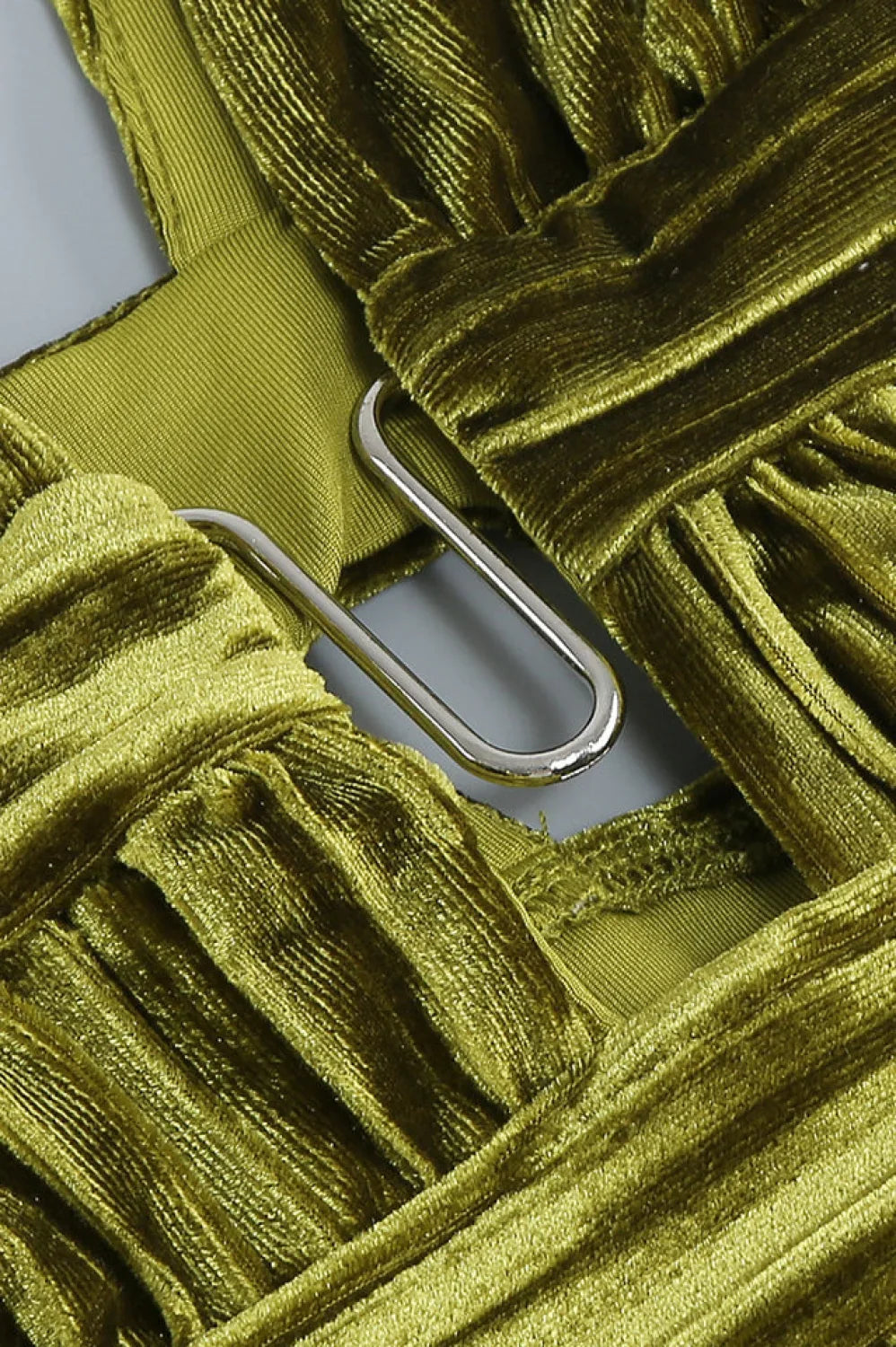 Thyme Velvet Stylish Slit Midi Dress