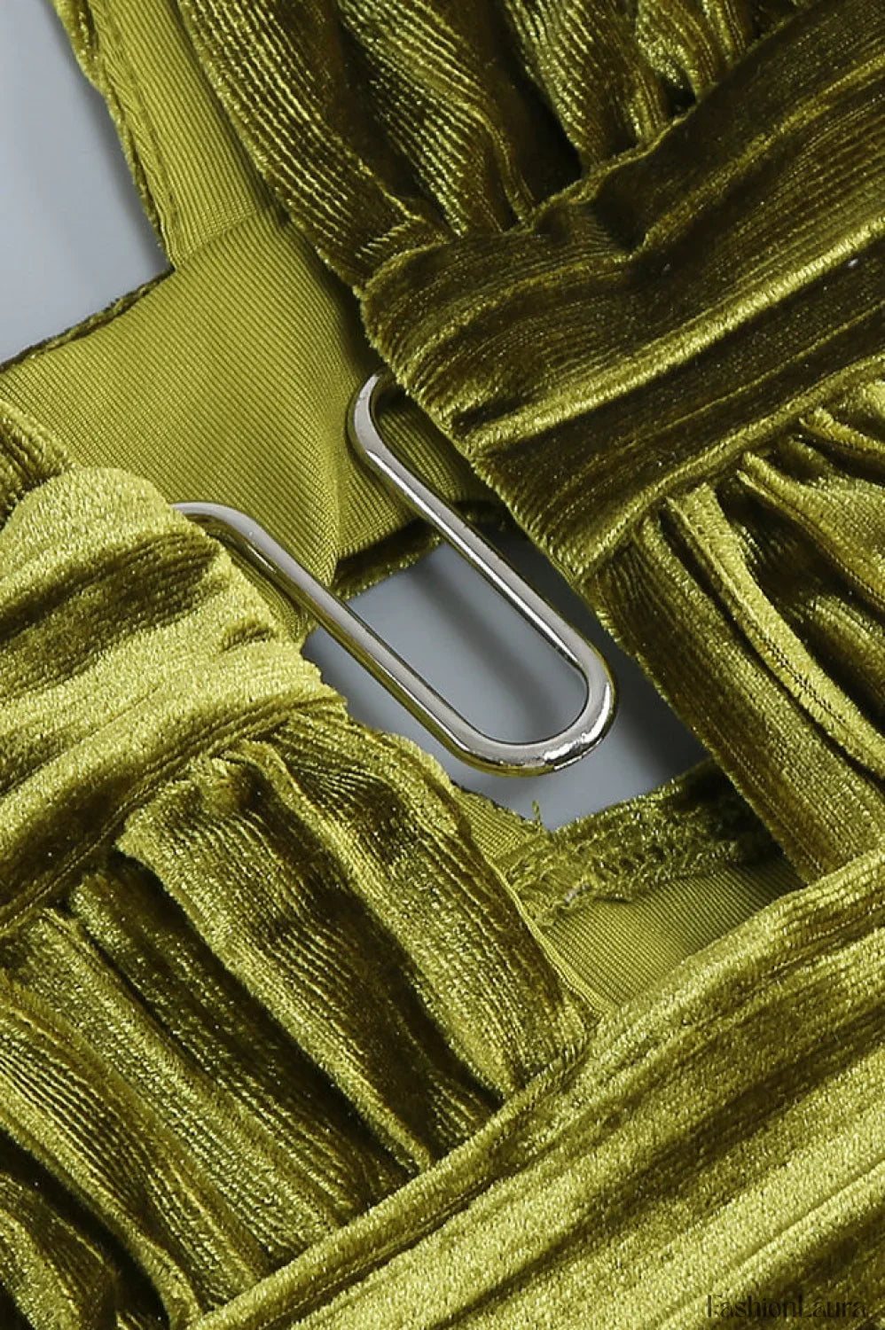 Thyme Velvet Stylish Slit Midi Dress