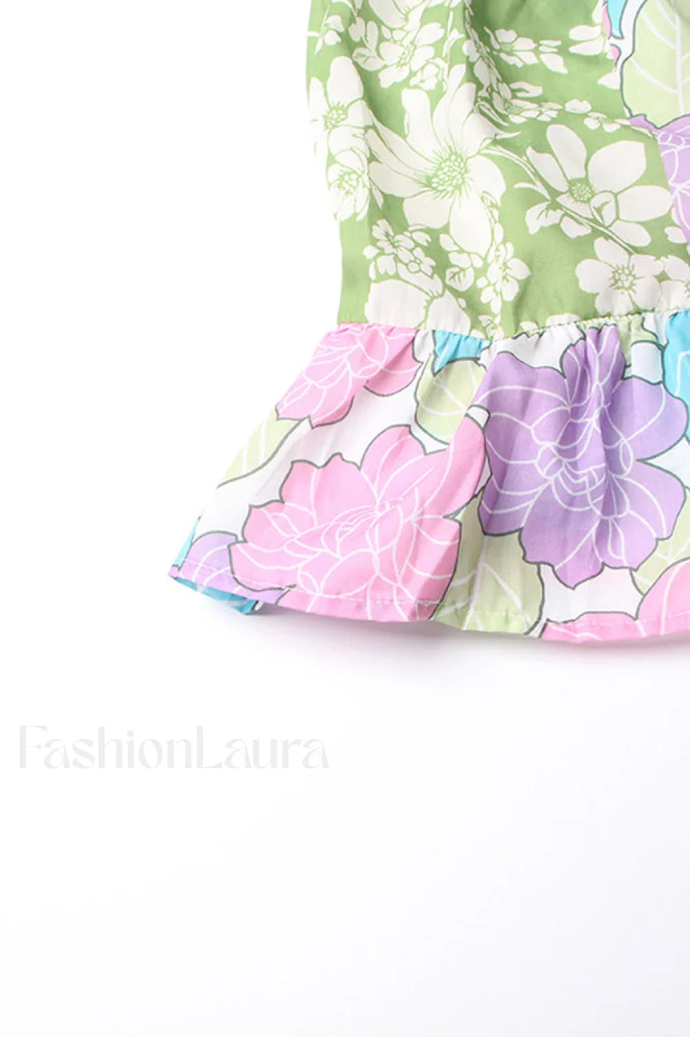 Tiered Patchwork Stylish Midi Dress