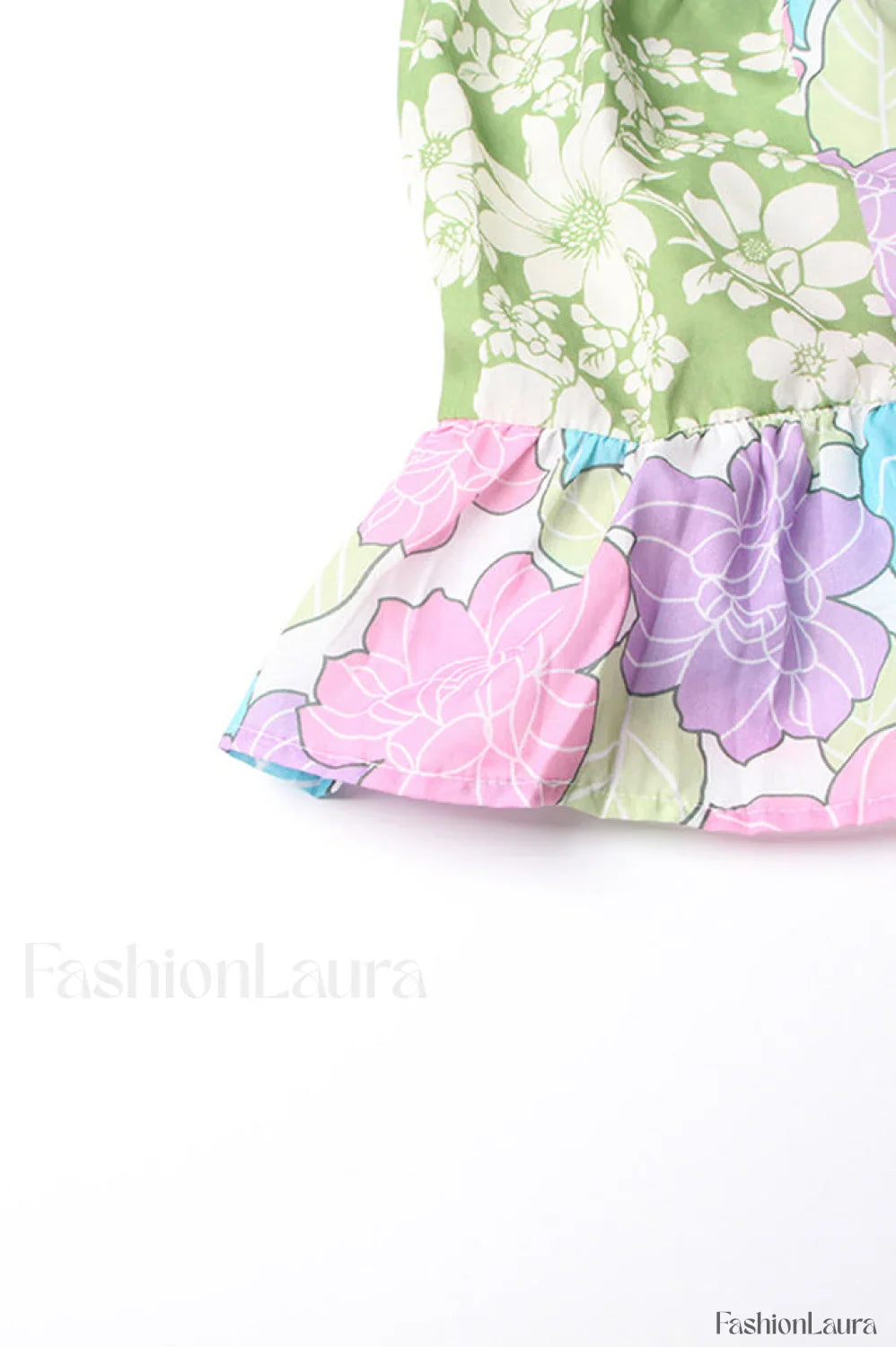 Tiered Patchwork Stylish Midi Dress