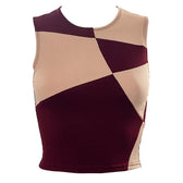 One Shoulder Cut Out Ruched Classic Mesh Party Mini Dress - White L / Fuchsia Tank Tops