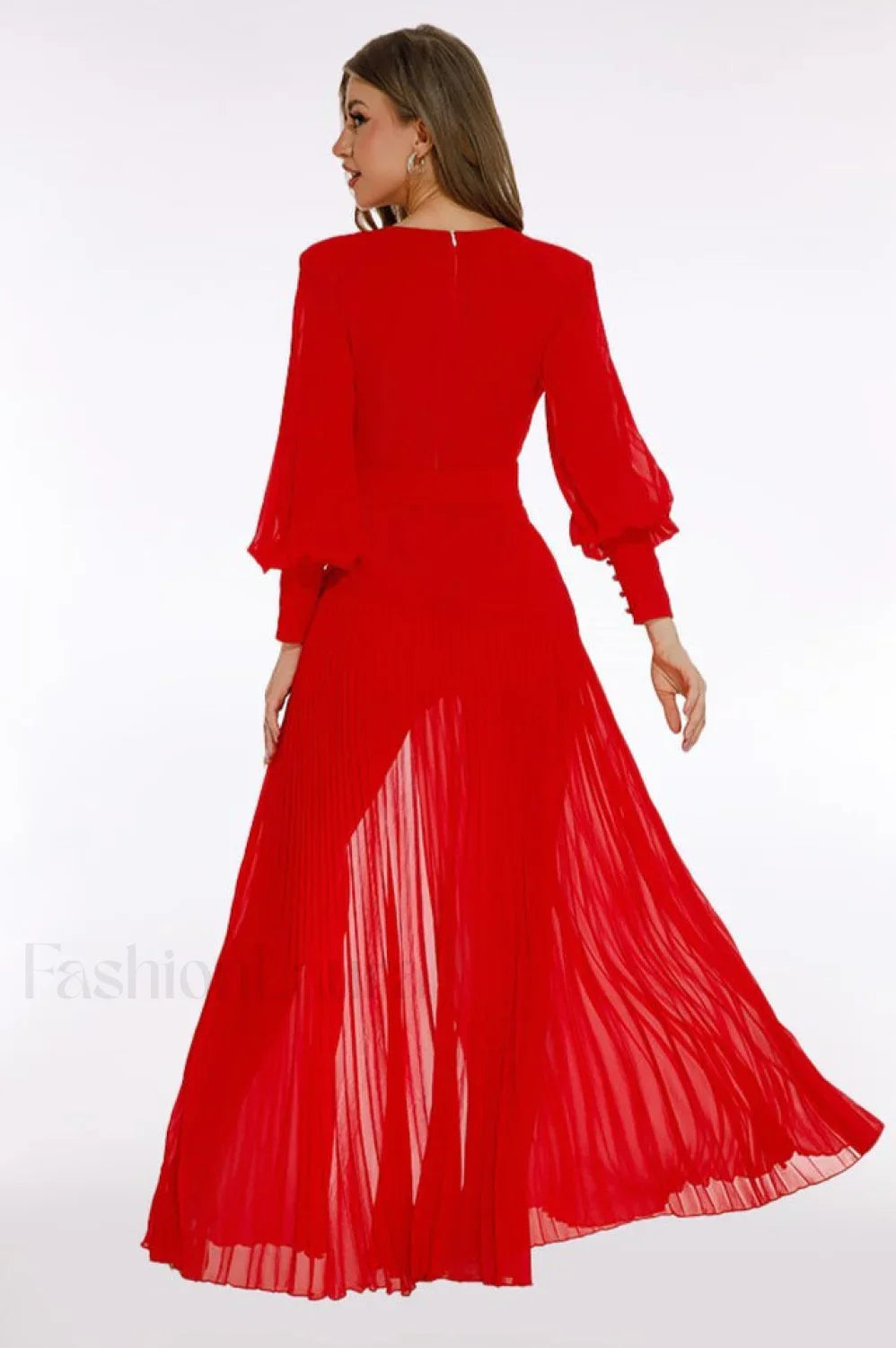 True Destiny Stylish Red Maxi Dress