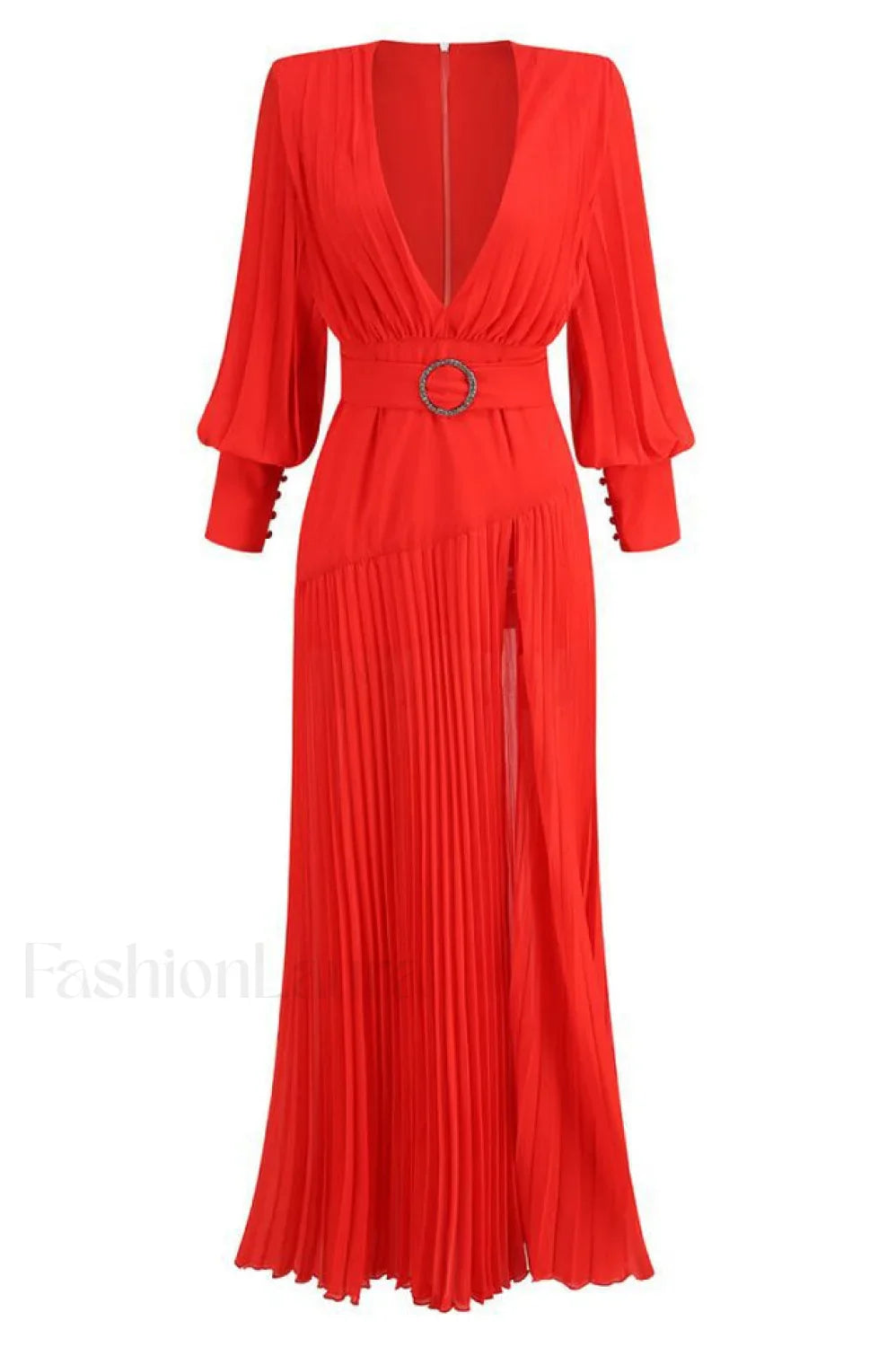 True Destiny Stylish Red Maxi Dress XS / Red