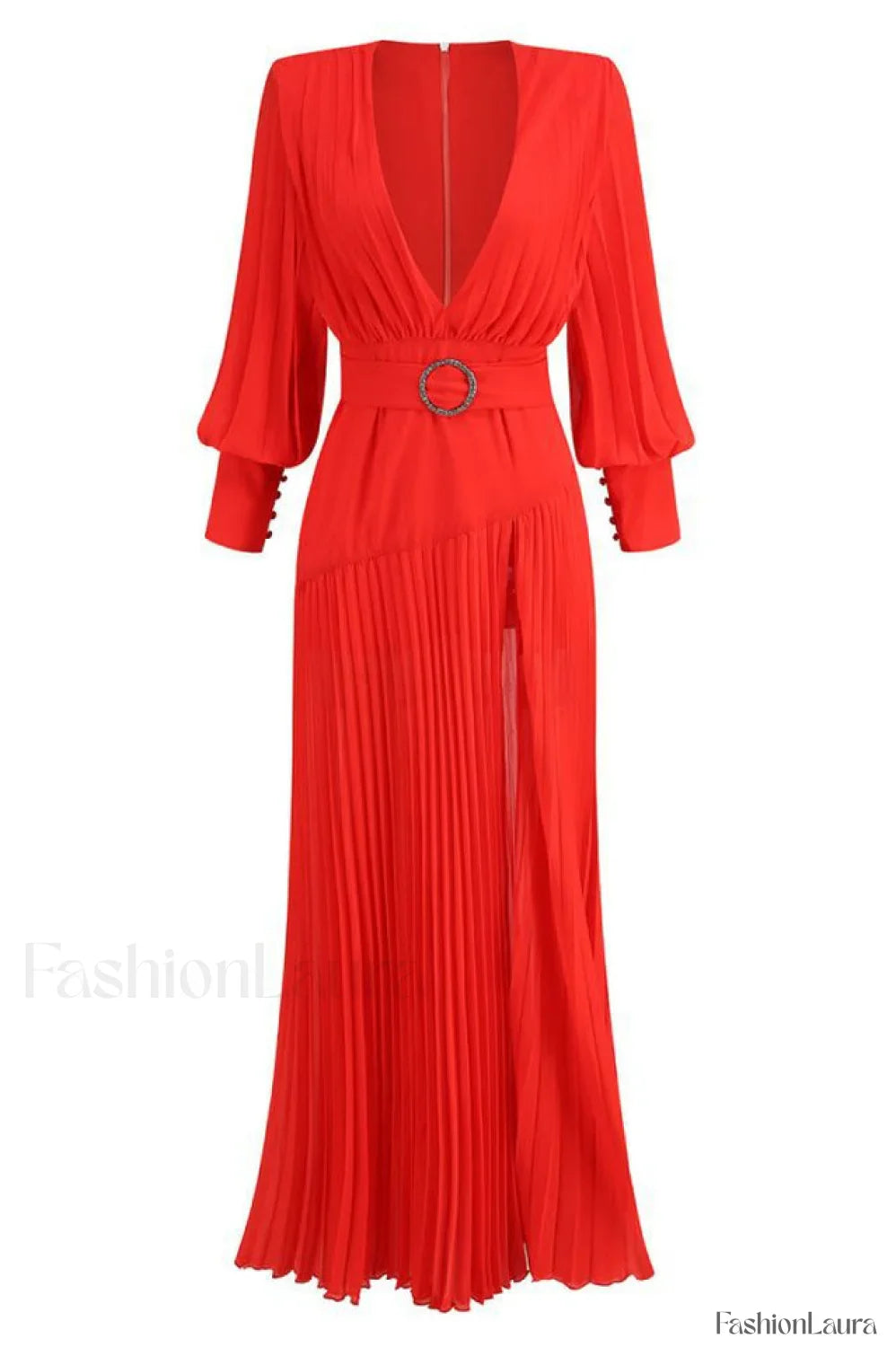 True Destiny Stylish Red Maxi Dress