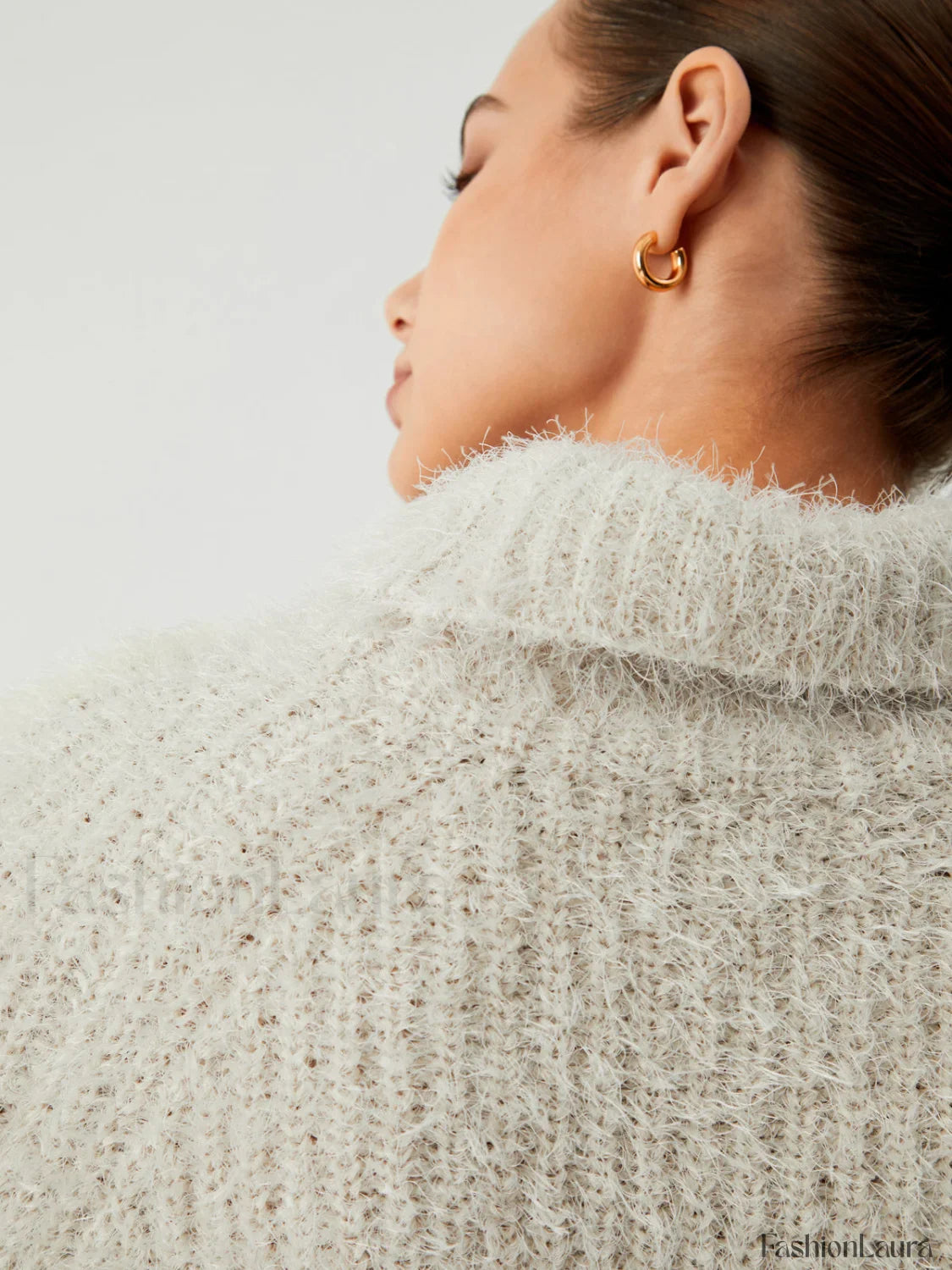 Turtleneck Charming Fuzzy Sweater