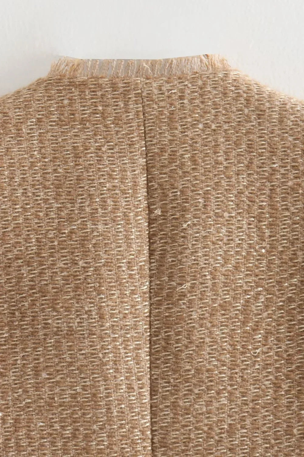 Tweed Single Breasted Short Coat