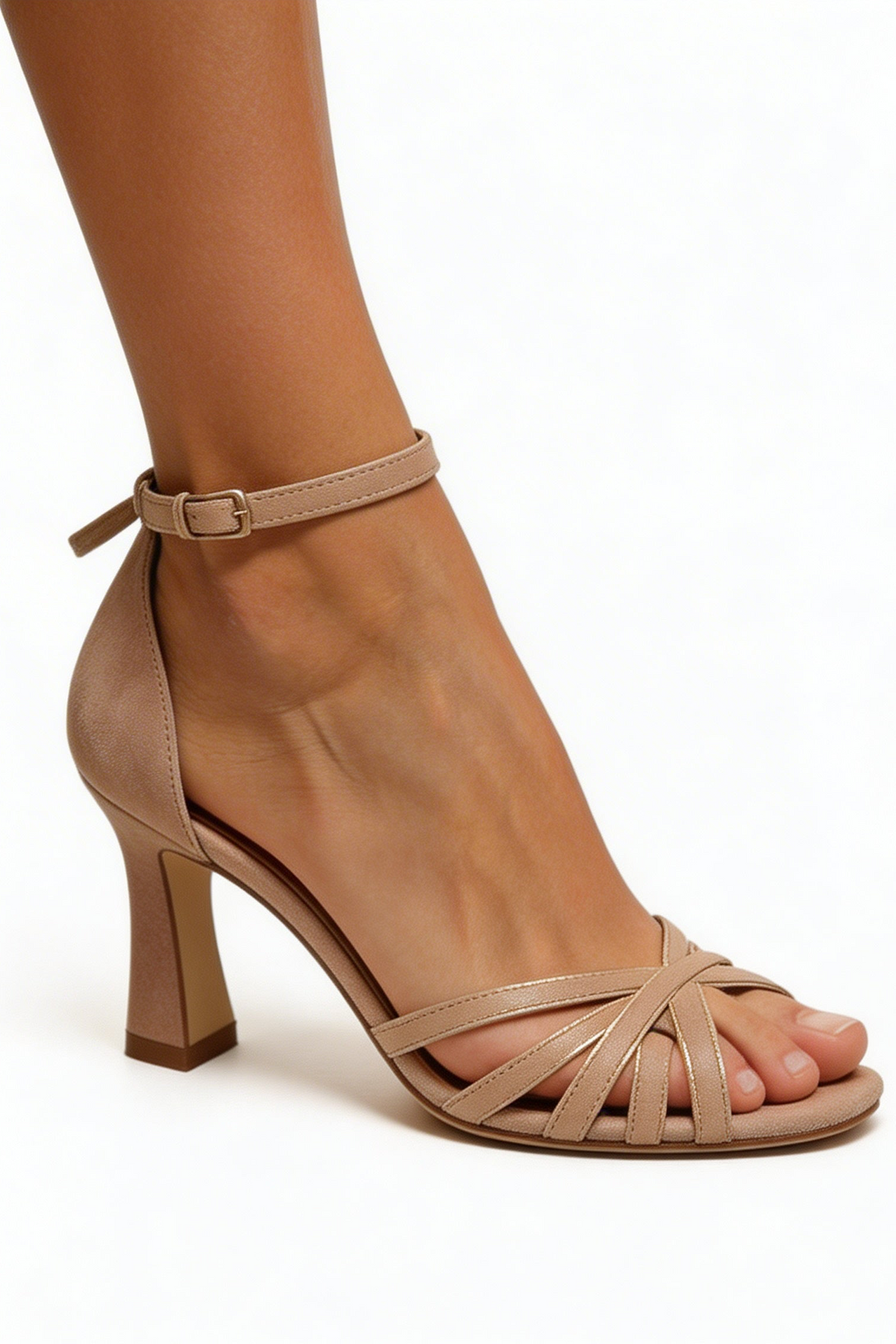 Strappy Ankle Strap Stiletto Heel Sandals