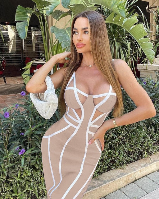 Be My Prisoner For The Night Midi Dress