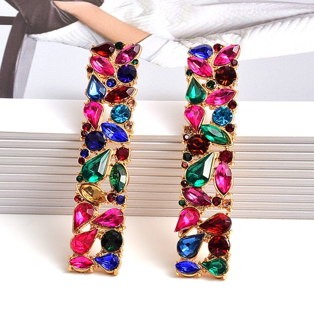 Paradise Rhinestone Stud Earrings