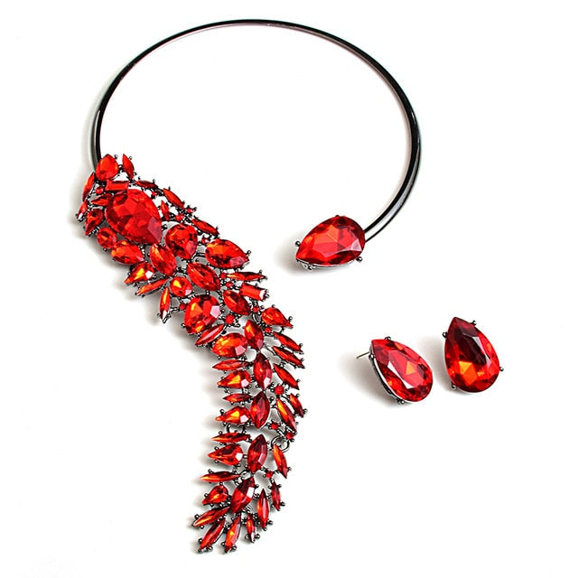 About To Fall Earring and Necklace Sets