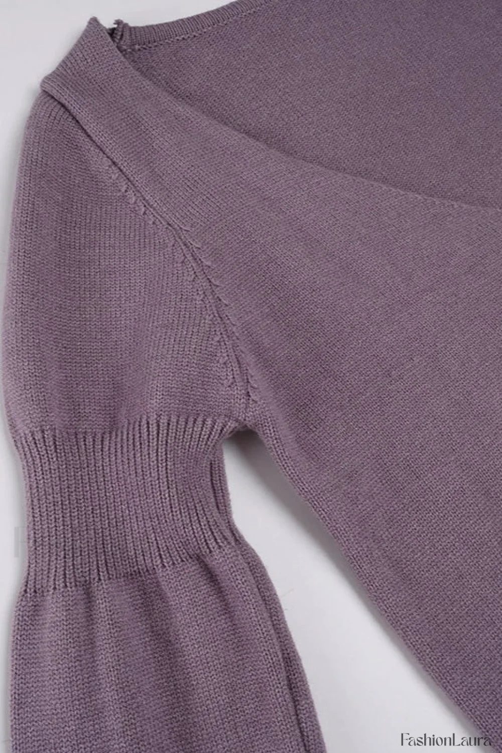 V Neck Floral Jacquard Sweater