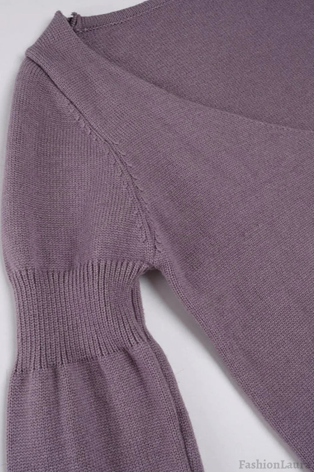 V Neck Floral Jacquard Sweater