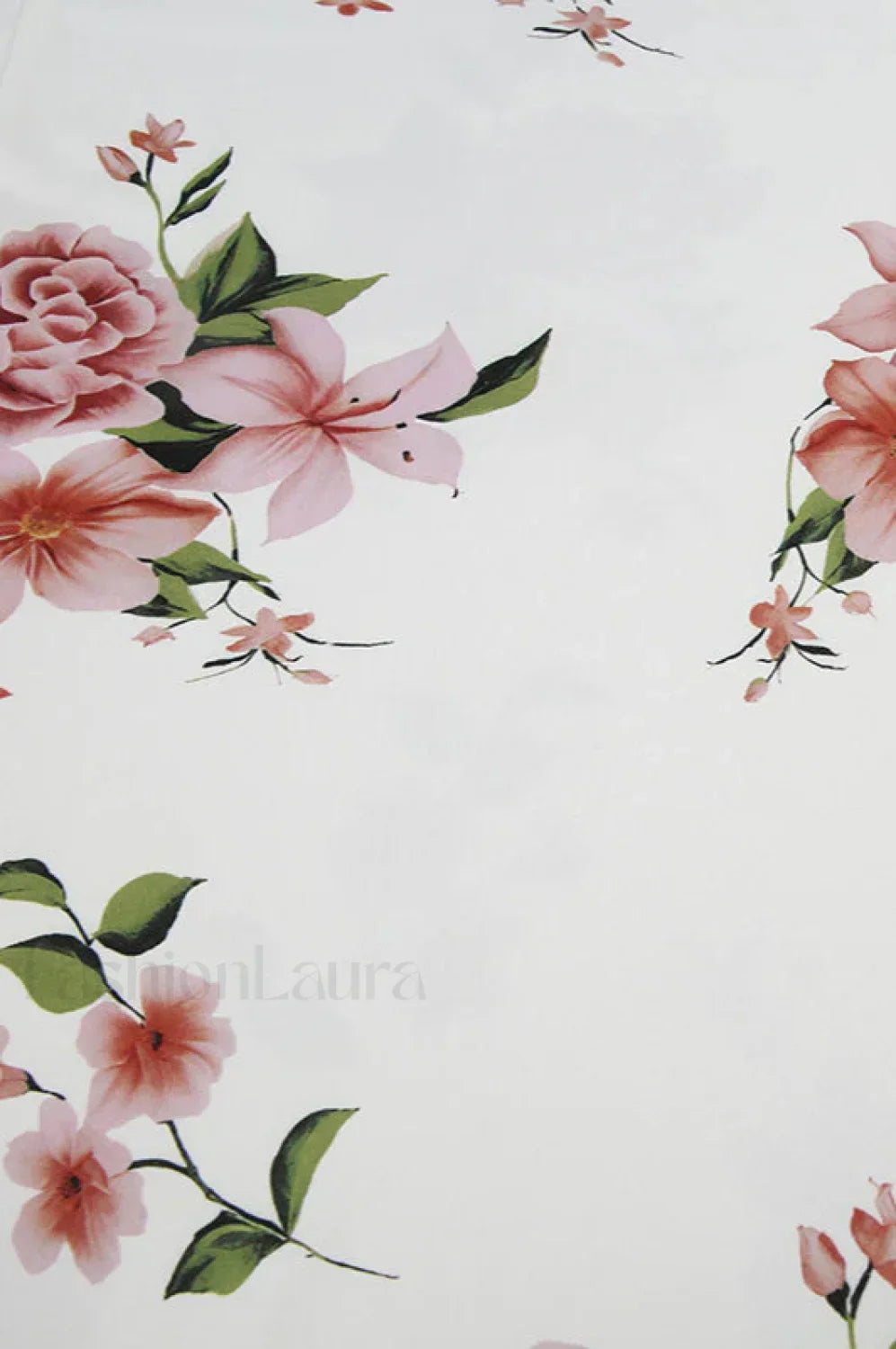 V-Neck Lace-Up Floral Retro Fishtail Dress Pure Desire Maxi Style