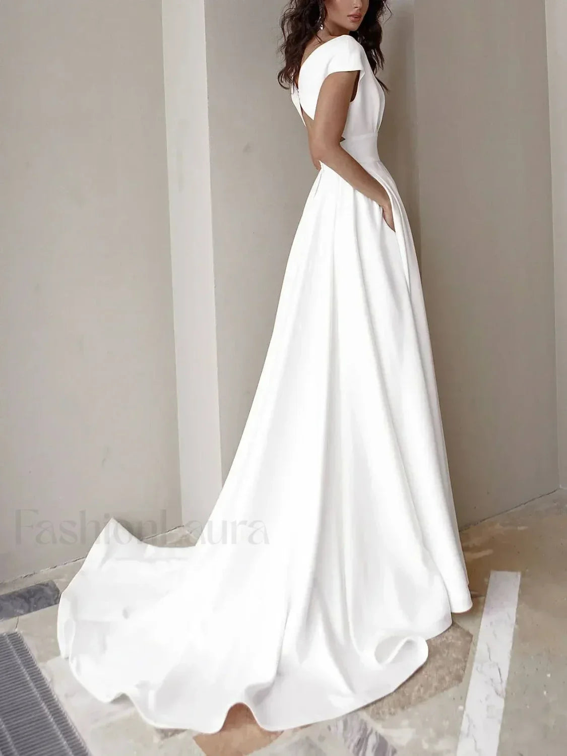 V-neck Ruffled Evening Long High Waist Elegant Party 2024 New Sexy Irregular Graduation Prom Dress