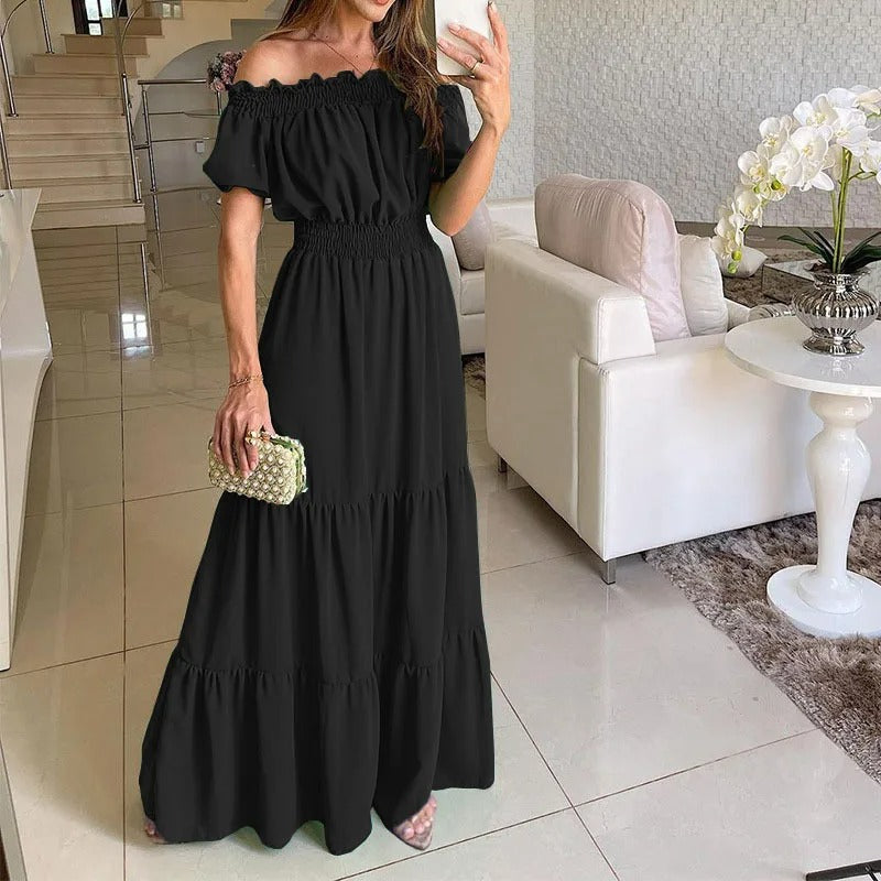Martha Premium Off the Shoulder Dress Chic Silhouette Collection