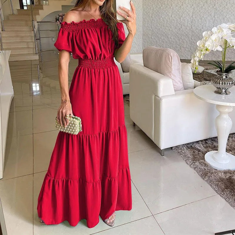 Martha Premium Off the Shoulder Dress Chic Silhouette Collection