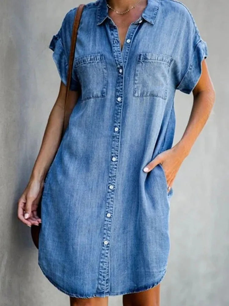 Angelines Relaxed and Timeless Summer Dress for Women Easy Wear Style