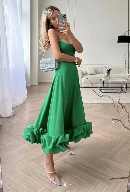 Xochitl Elegant Maxi Dress with Ruffles for Women Versatile Daily Pick
