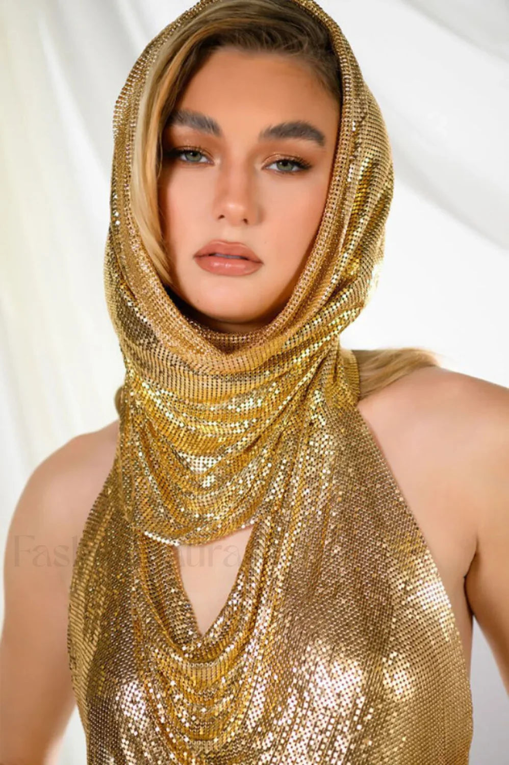 Venus Hoodie Stylish Metallic Top