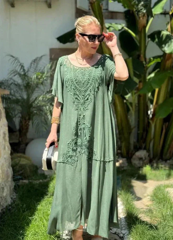 Iliana Boutique Embroidered Dress Chic Silhouette Collection