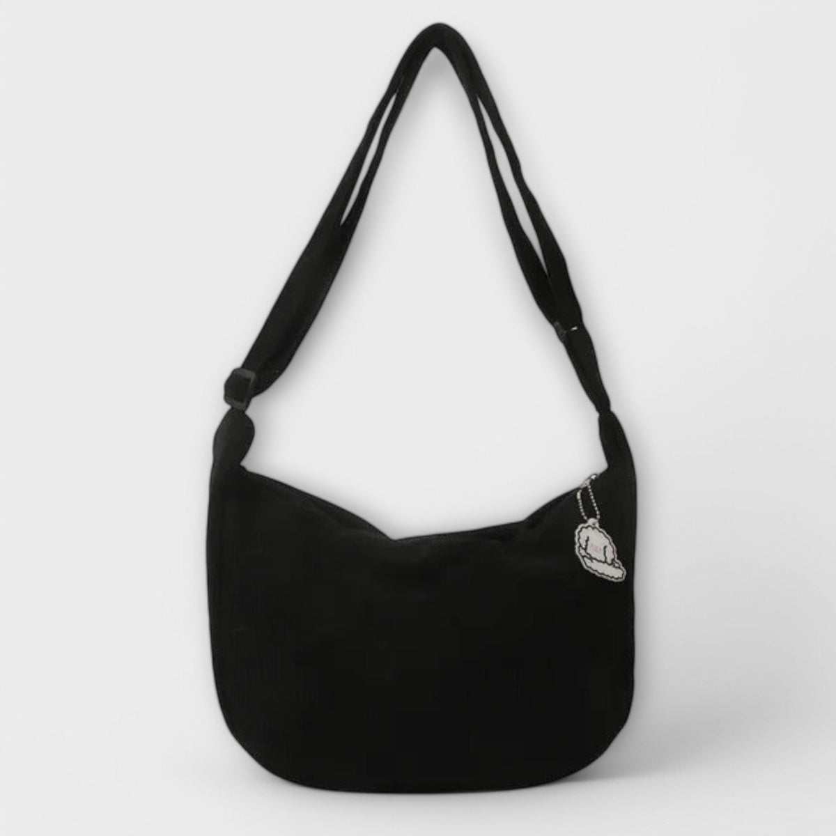 Corduroy Adjustable Strap Crossbody Bag