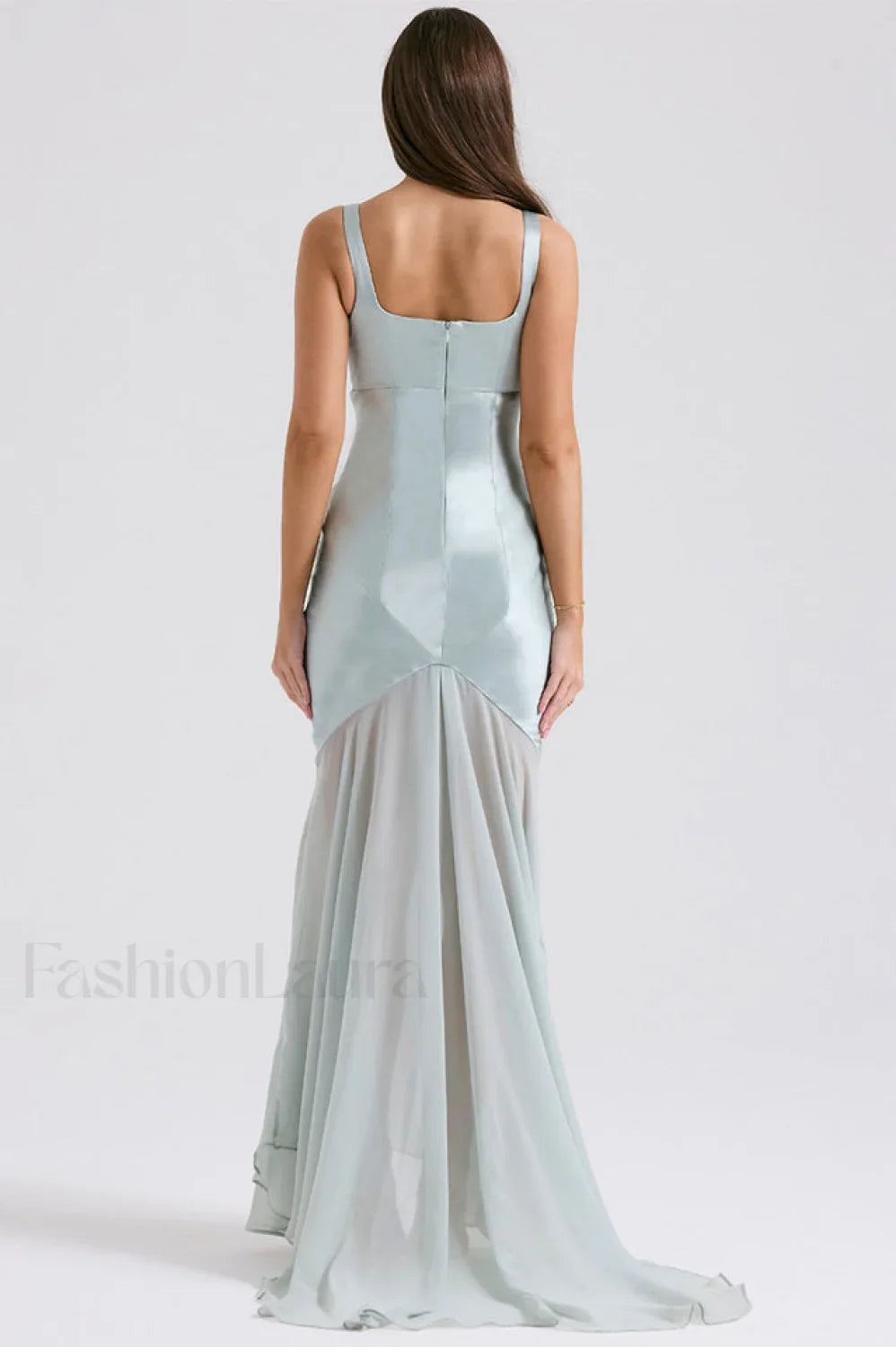 Victory Light Green Charming Chiffon Maxi Dress