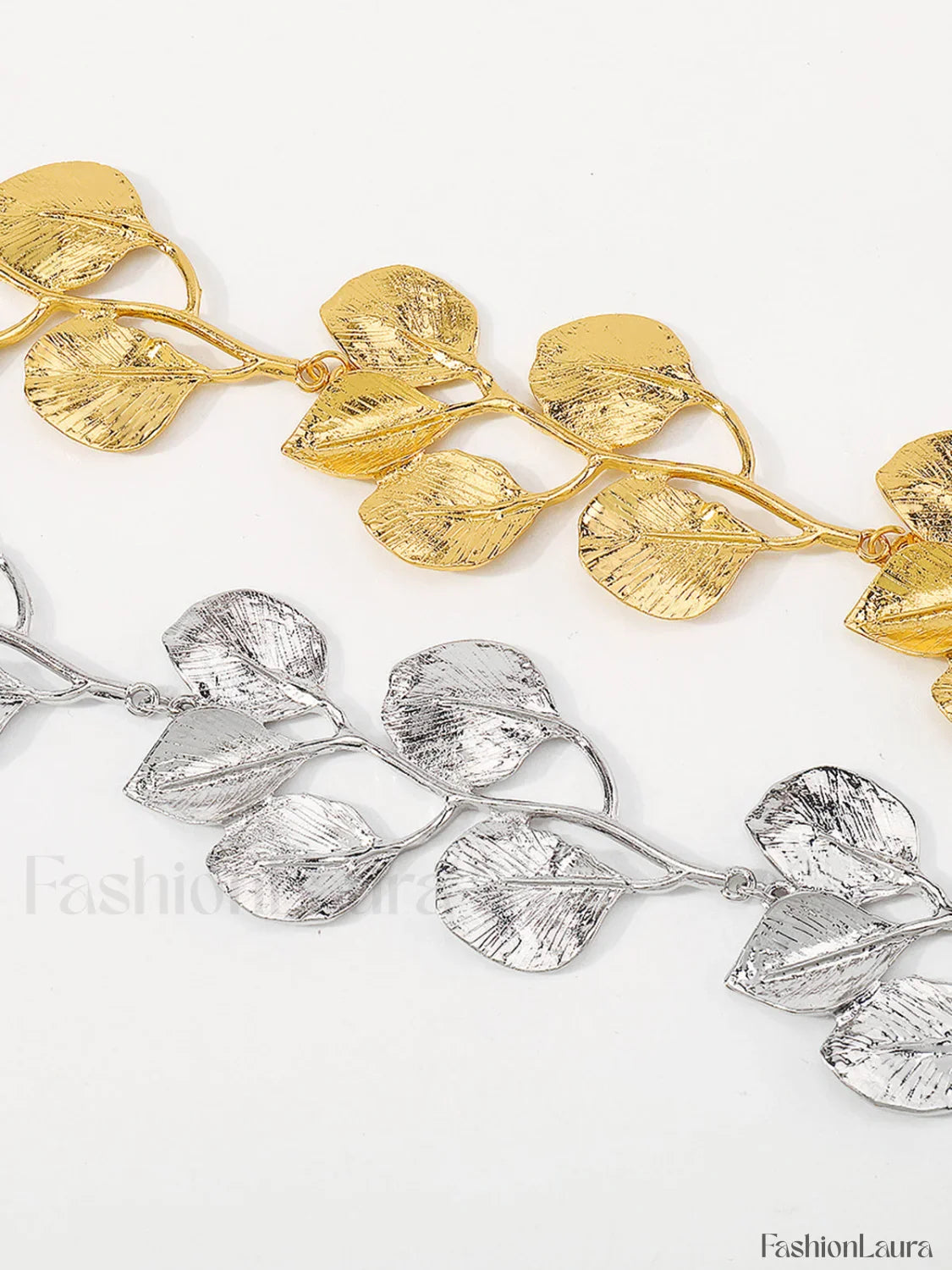 Vintage Alloy Graceful Leaf Design Necklace