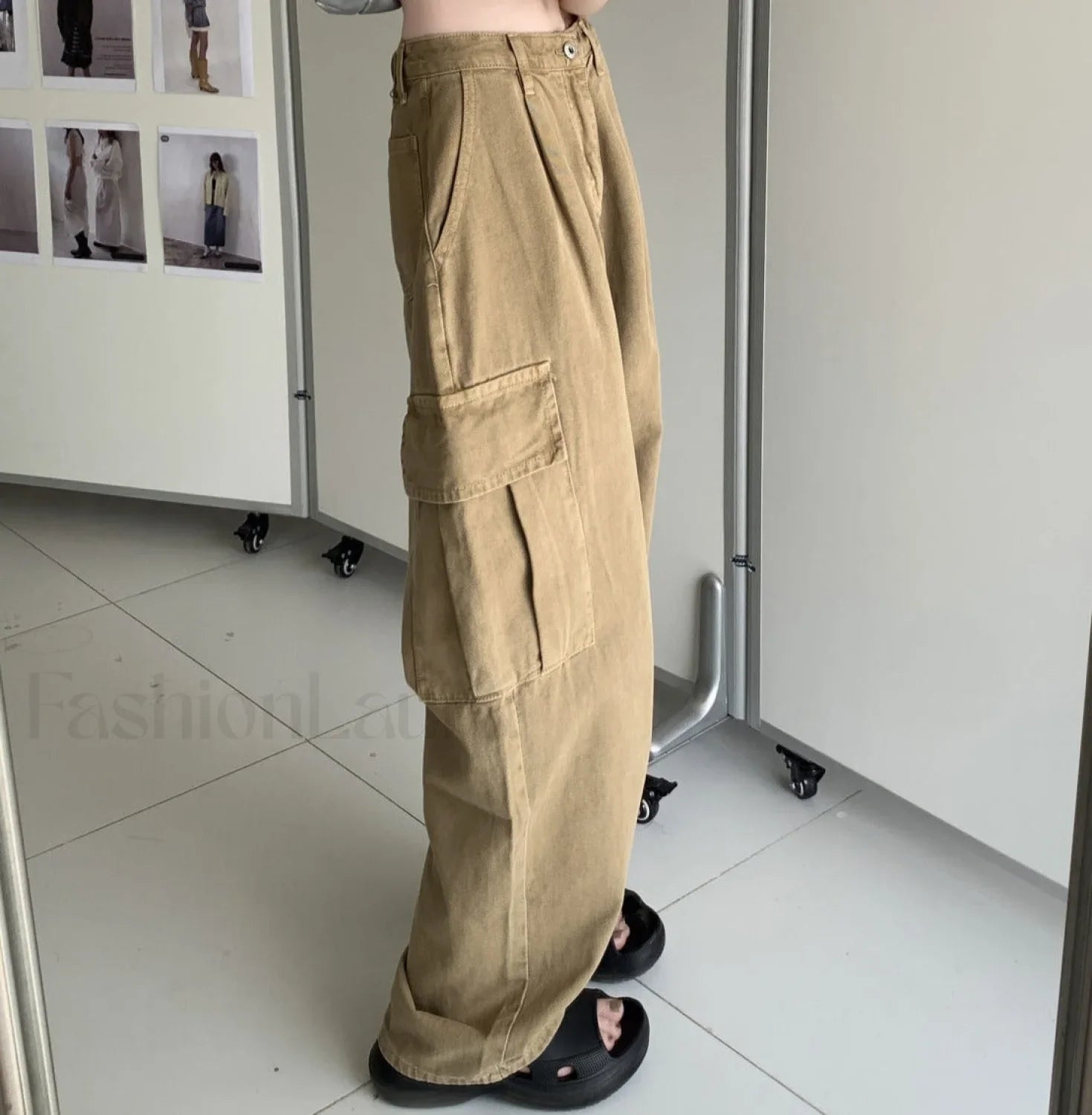 Vintage Big Pocket Trendy Baggy Cargo Jeans