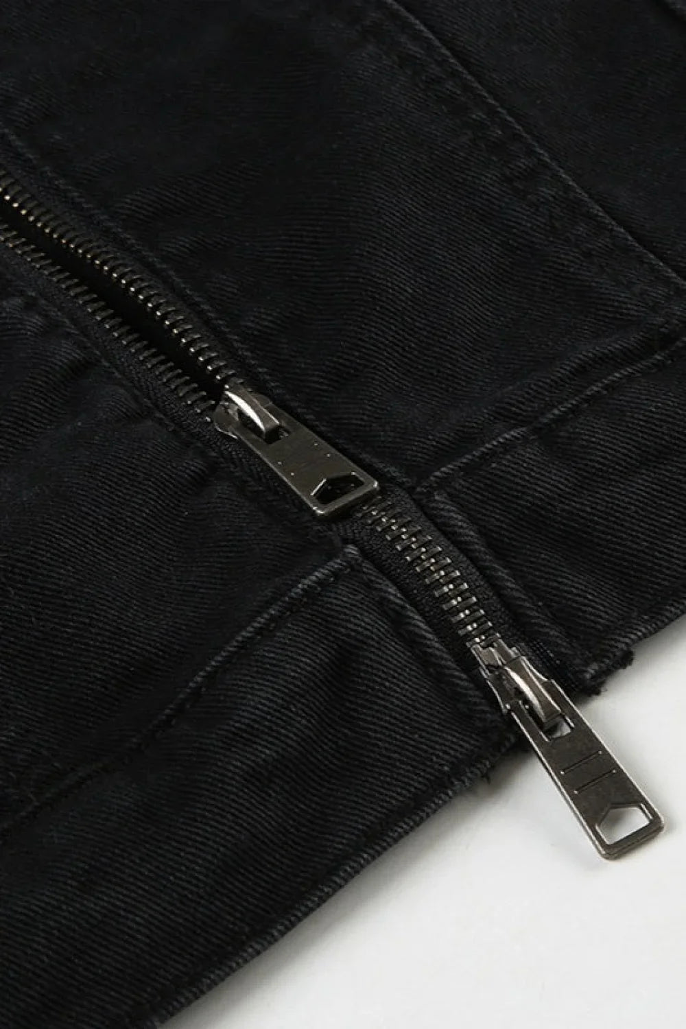 Vintage Black Denim Trucker Jacket