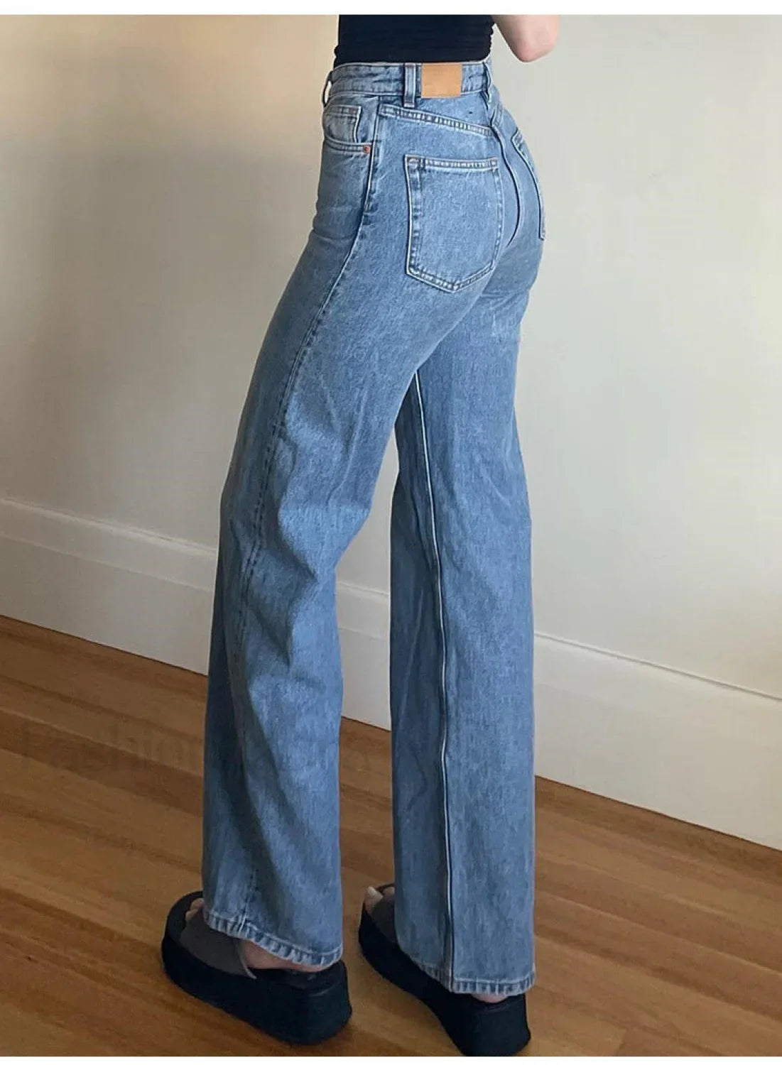Vintage Blue Graceful Wash Boyfriend Jeans