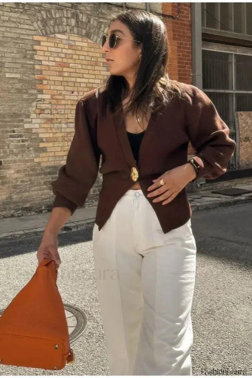 Vintage Button V-Neck Knit Cardigan