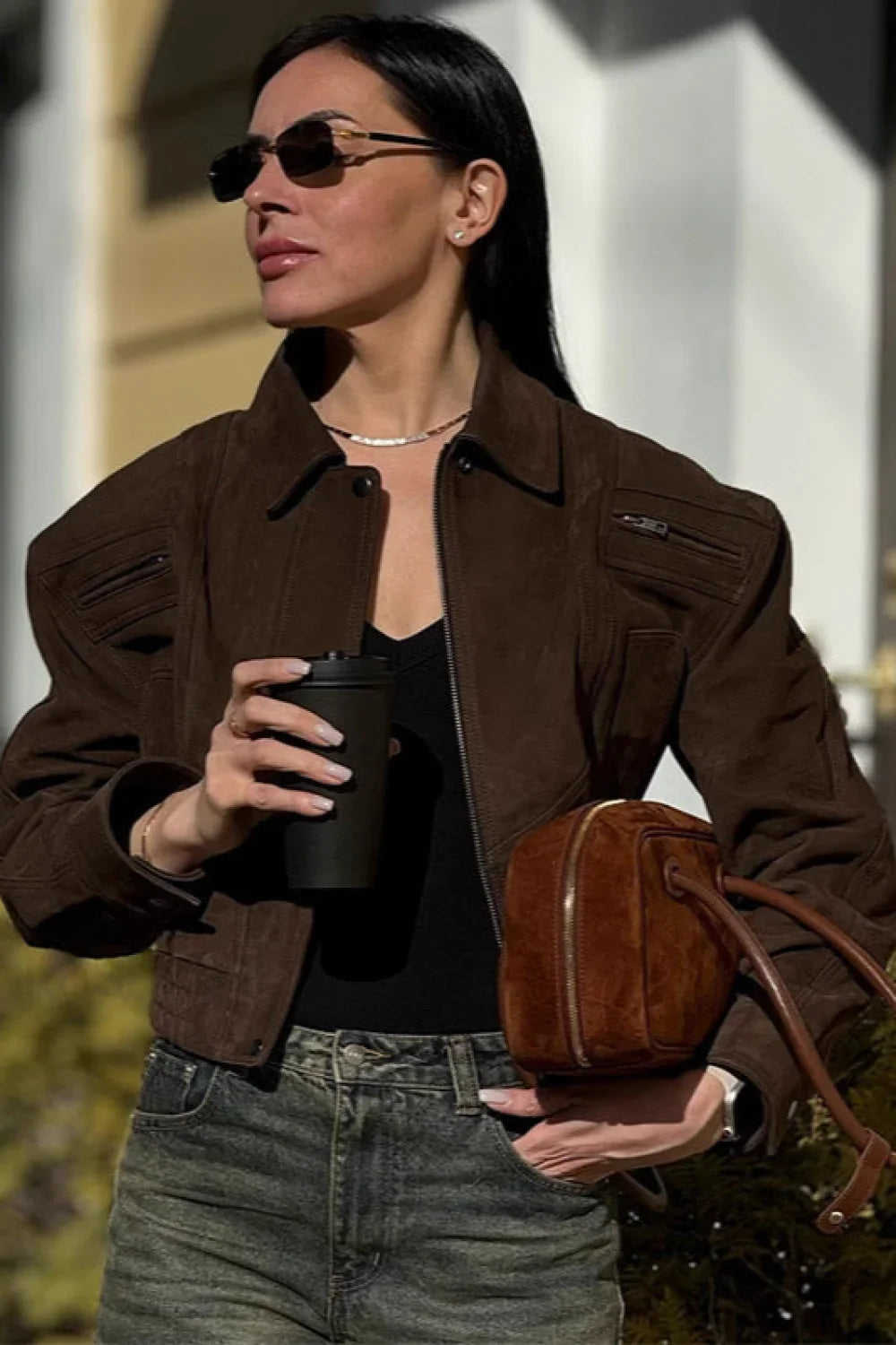 Vintage Cropped Utility Jacket