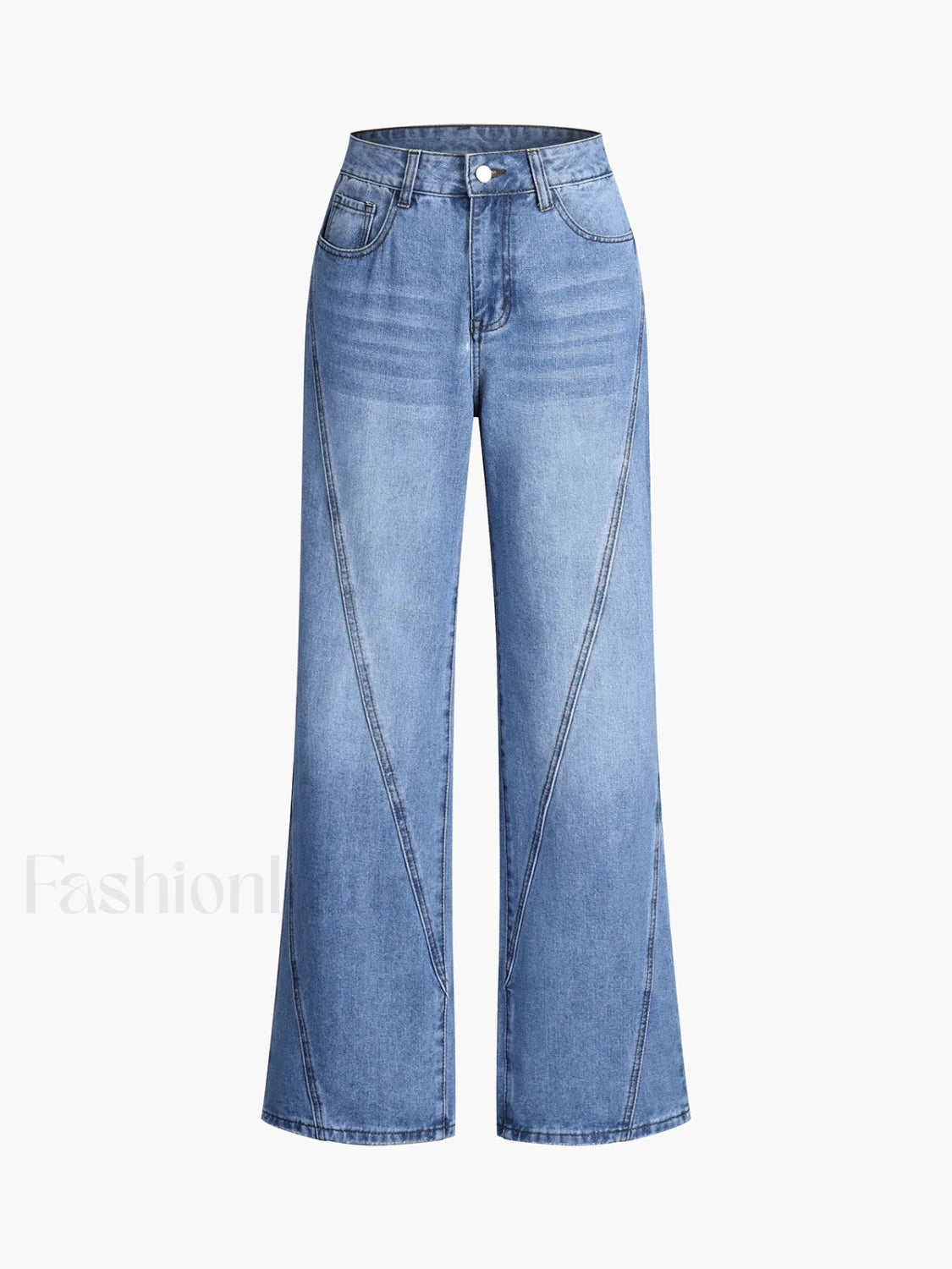 Vintage Denim Straight Leg Pants